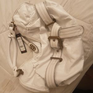 Red by marc ecko white purse